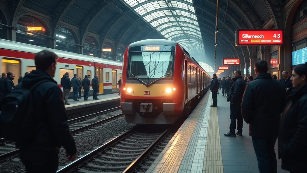 dramatischer hauptbahnhof