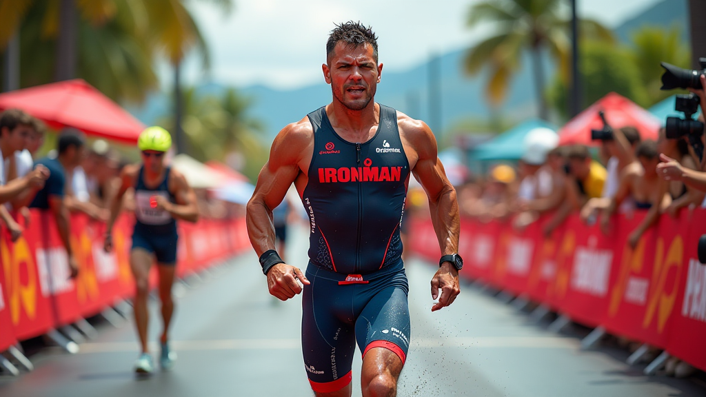 inspirierende ironman wettkampf