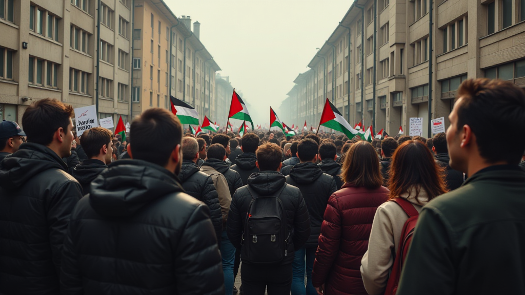 kontroverse anti israel demo