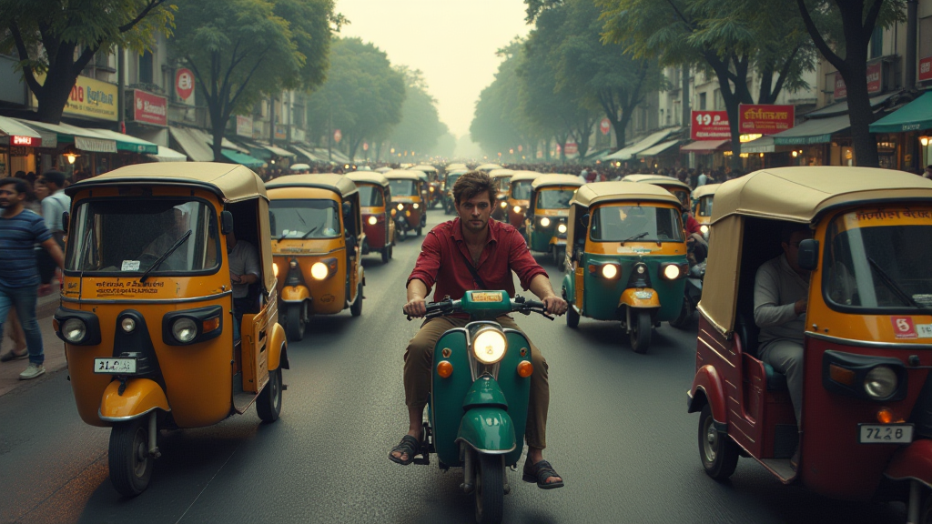 verkehrschaos neu delhi