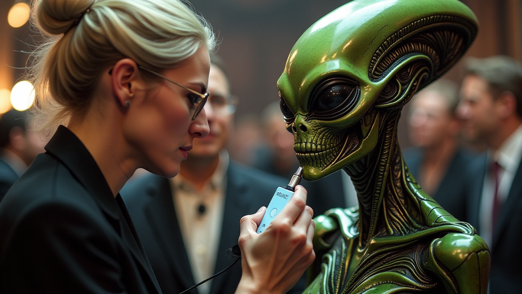 ferngesteuertem alien kopf